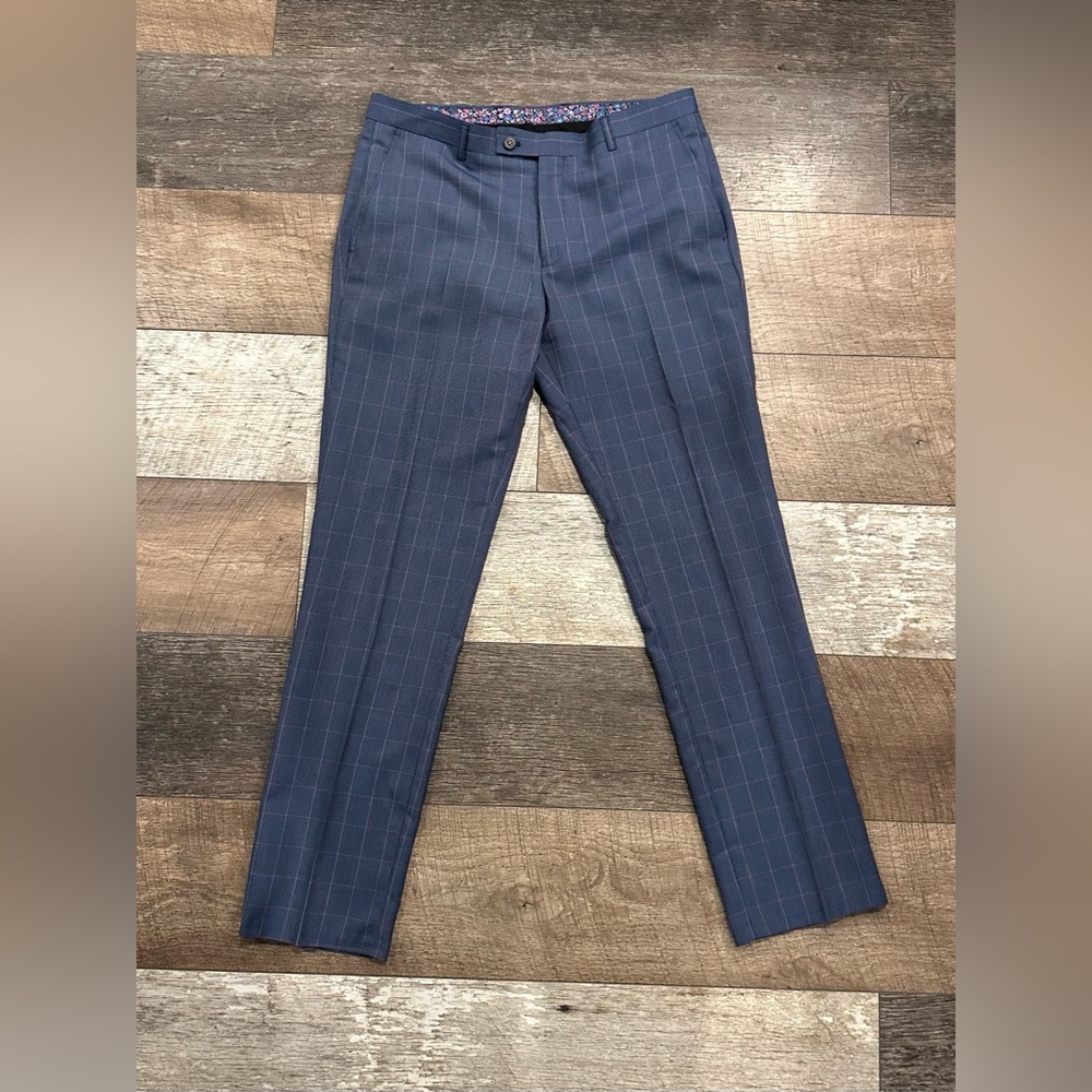 Paisley & Gray Slim Fit Pinstripe Trousers